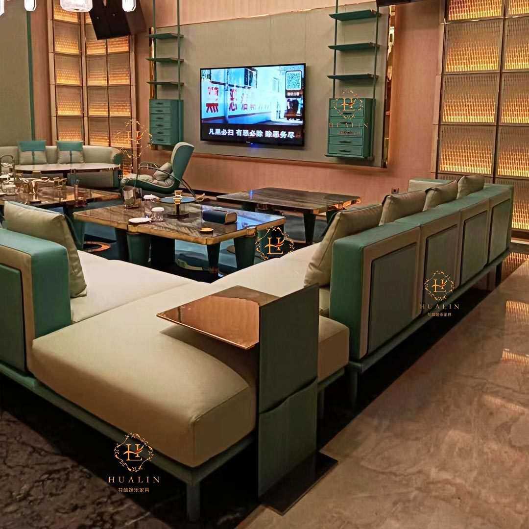ktv沙发私人影院酒吧夜总会包厢港式轻奢清吧歌舞厅茶几沙发组合