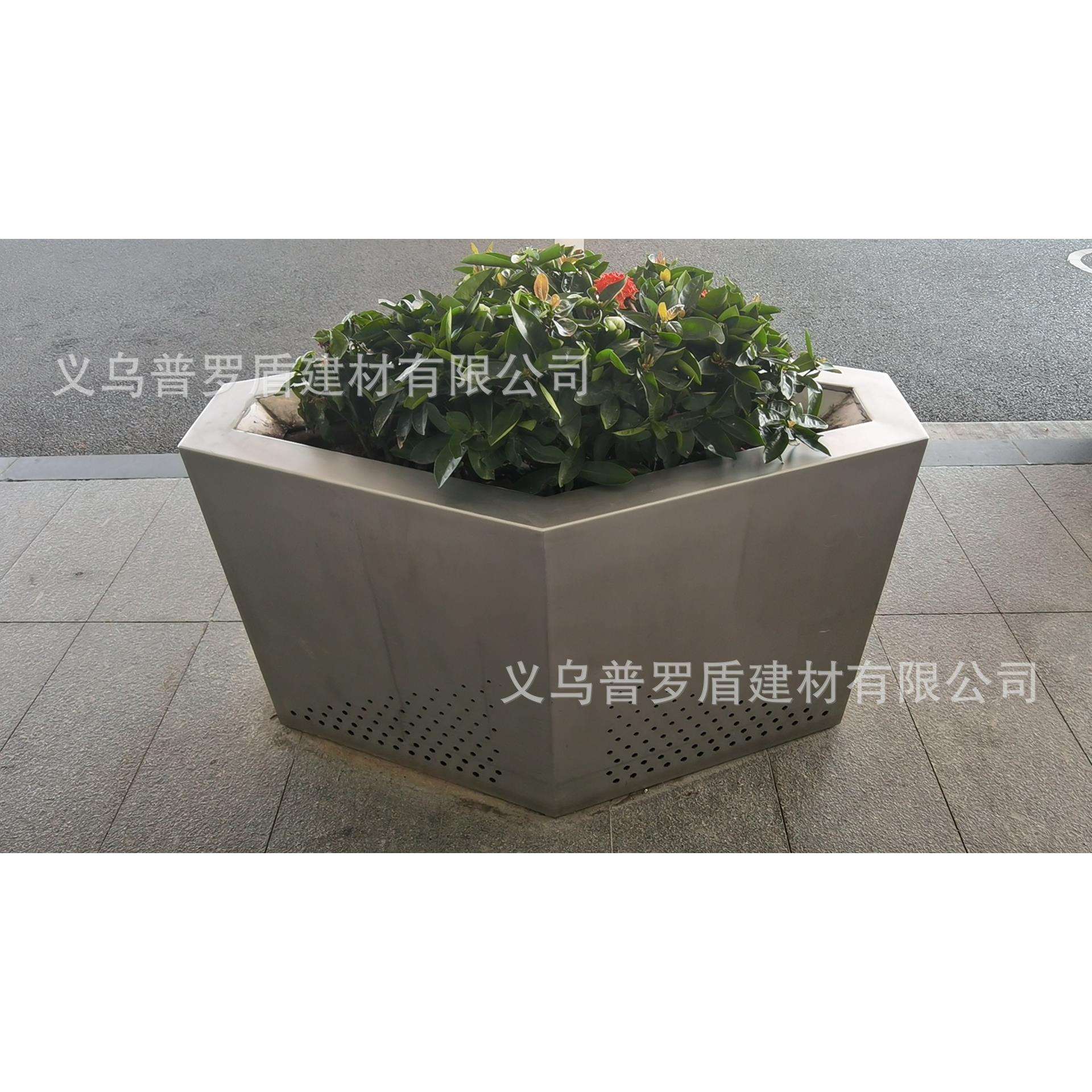 上海不锈钢花箱户外道路隔离花池庭院种植箱阳台隔断花槽花架花盆