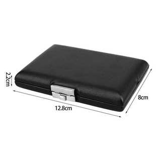 6只装PU革巴松哨片盒 黑色 外包PU革 乐器配