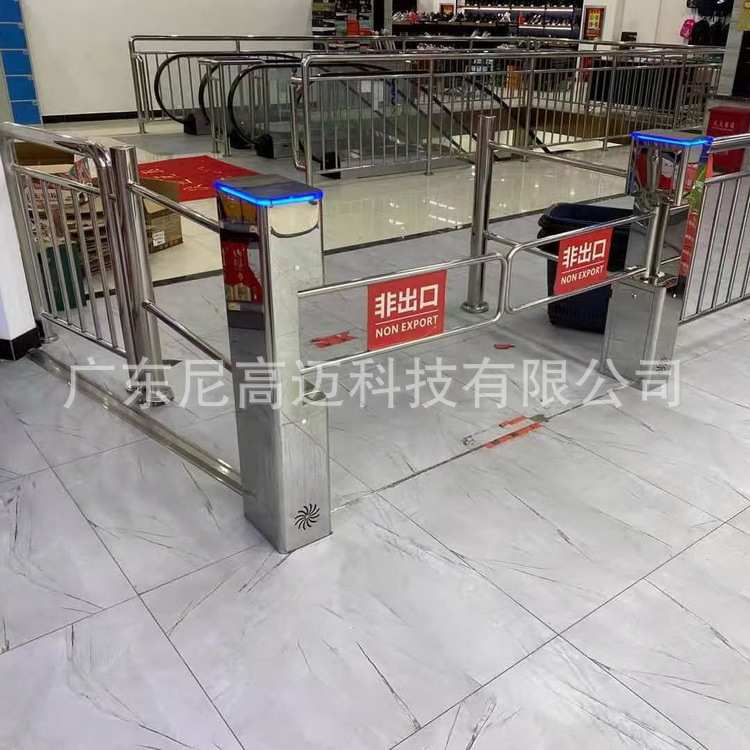 供应超市单象门电动立式护栏摆闸机进出口行人通道自动感应道闸门