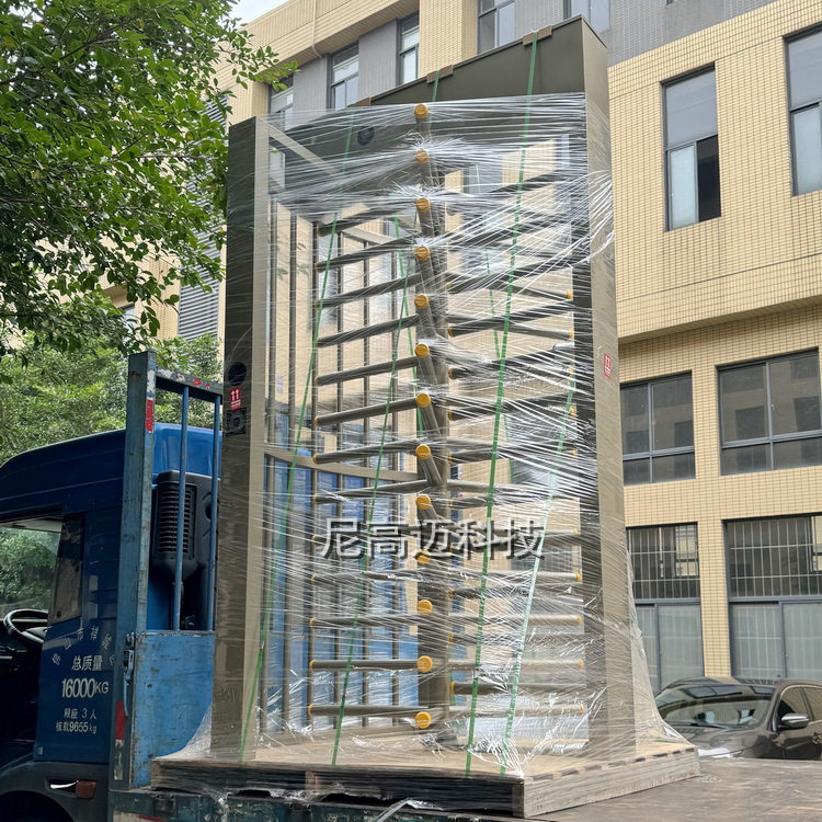小区学校电动旋转门 不锈钢烤漆回旋转闸门火车站出站口单向匝机
