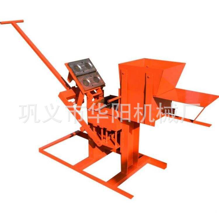 手动砖块成型机黏土砖机免烧砖机连锁黏土制砖机厂家黏土打砖机