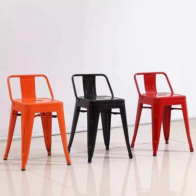 吧台高脚椅子现代简约凳子铁艺酒吧餐椅家用加厚靠背高脚椅商用椅