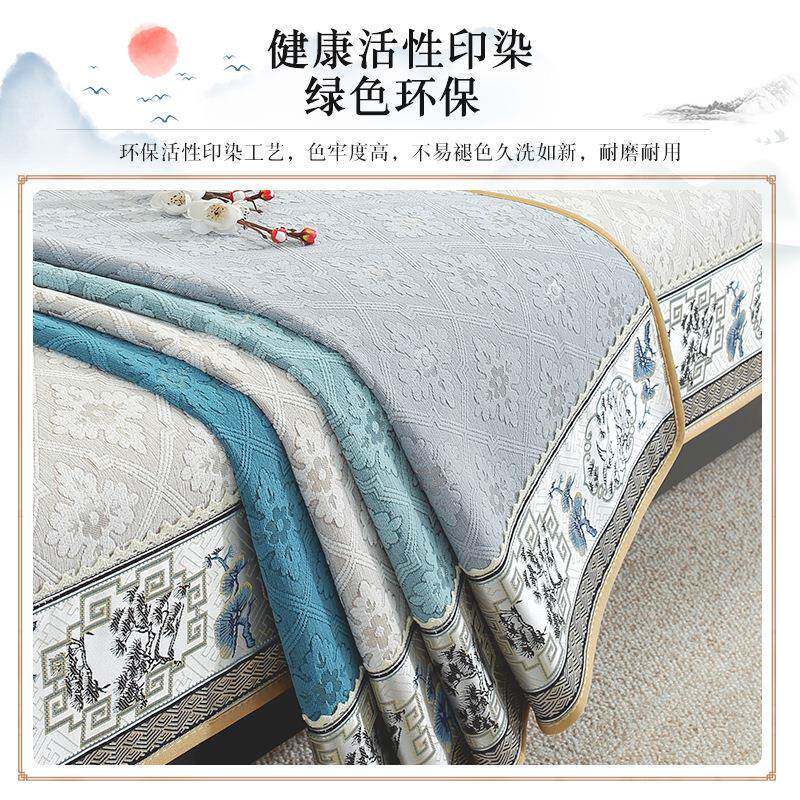 新中式沙发垫四季通用防滑高档实木沙发坐垫现代中式沙发座垫盖布