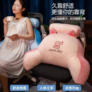 冰豆豆卡通床头靠垫孕妇沙发靠枕护腰枕宿舍办公室靠枕冬暖夏凉