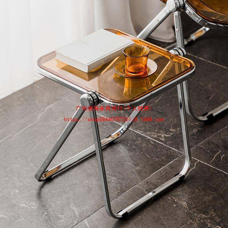 可折叠透明小茶几家用时尚亚克力矮桌子网红拍照搭配家具沙发边几,基础建材,脚轮/万向轮,淘宝优惠券,粉丝福利购,淘宝优惠卷