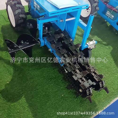 加深款手扶式自带动力链轨开沟机农用柴油机带链轨开沟机中型链条