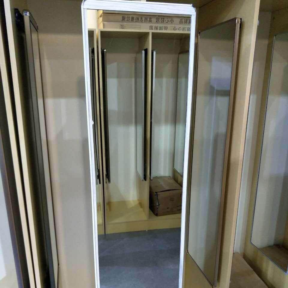 衣柜镜推拉镜旋转伸缩试衣镜衣橱隐藏式穿衣镜折叠全身镜高清壁挂