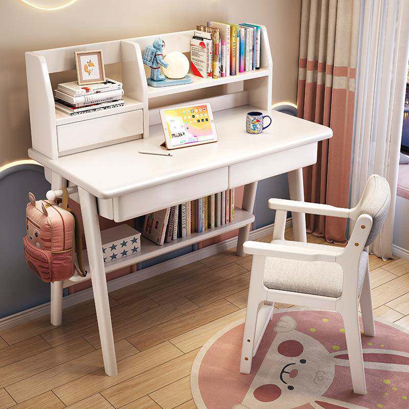 0学.M小户型简约学习桌6儿童实书桌木小生小尺寸家用床头写ZTI字
