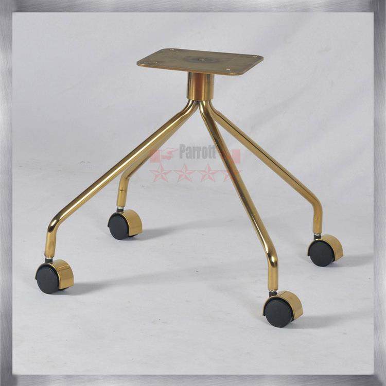 不亮钢锈休四爪高脚光钛金色闲转椅底LPA座单椅四星脚五金工厂直,基础建材,层板拖,淘宝优惠券,粉丝福利购,淘宝优惠卷