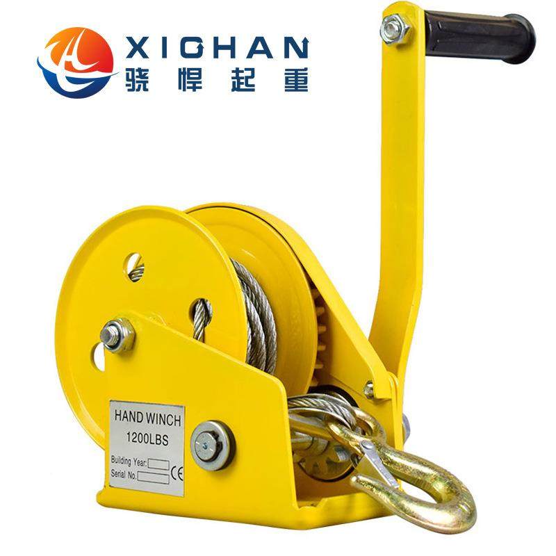 1800BS自锁手绞SYZS盘摇手摇卷扬机带L自动刹手动绞车提升机车牵
