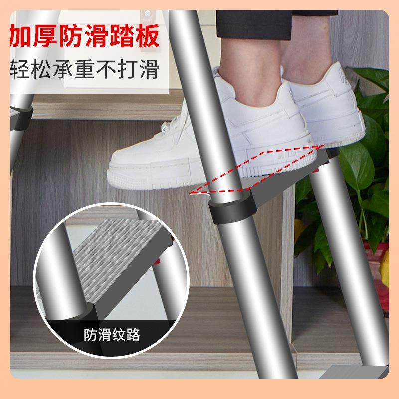 ?伸缩式字梯子匠之诚F$ph(@vd加厚竹铝合金多功能家折叠伸缩梯人