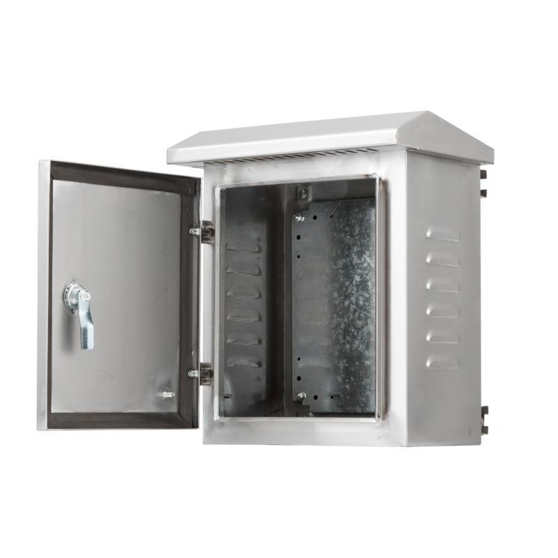 户室外250*150*备防雨不锈钢电箱抱箍监控设箱家开关用电表柜强配