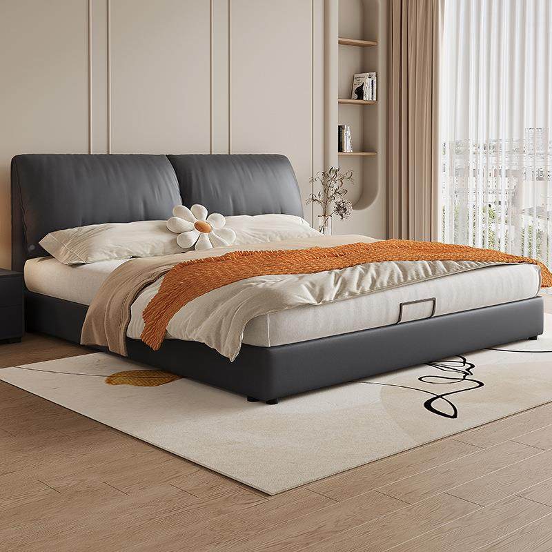 奶油风大耳朵床科布床简象约技现代1双人床轻奢主卧JS-2301布艺床