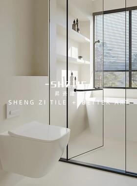 奶白色12606-SH肌肤釉水泥750x1500瓷砖厅厨房素卫生间微墙砖客地