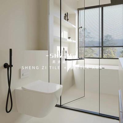 奶白色12606-SH肌肤釉水泥750x1500瓷砖厅厨房素卫生间微墙砖客地