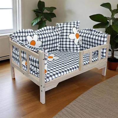 狗733狗床实木狗窝木质猫床猫窝窝宠熊物窝迪比窝柯基泰窝