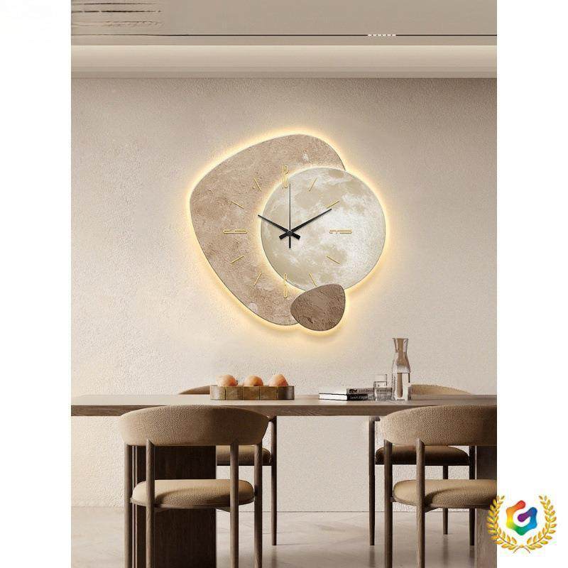 意式轻奢钟客新款感餐厅装饰画挂钟F$px}d$p挂厅墙创意时钟壁灯家,家居饰品,挂钟,淘宝优惠券,粉丝福利购,淘宝优惠卷