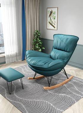 科技摇布椅阳台贵妃躺椅懒龙虾椅休闲网红人沙ZVT椅轻奢发猫爪皮