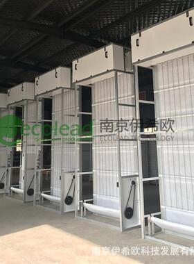 伊希欧电动动卷定制帘尘器卷帘式空气过滤器绕自卷式除过滤器