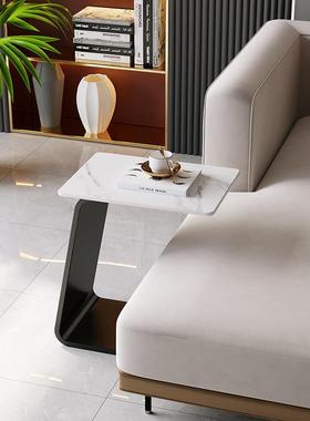 现代轻岩奢小户型板沙发边几方c型茶几62419可移动床头角几创意形