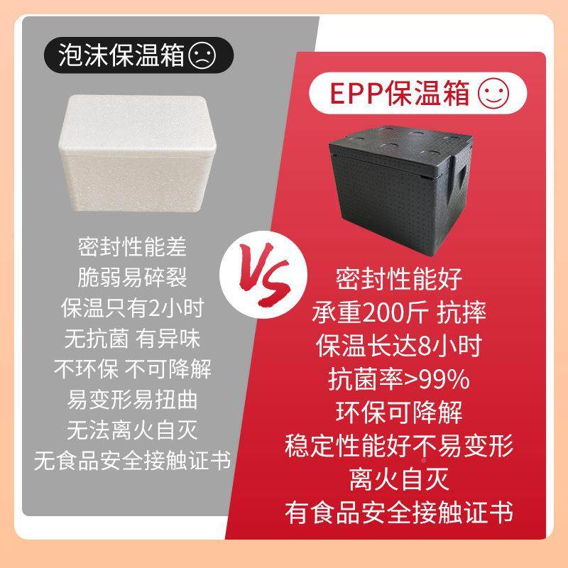 保?epp温箱冷藏箱商用号容量F$p$%p^l鲜户外配送餐箱饭冷盒保保外