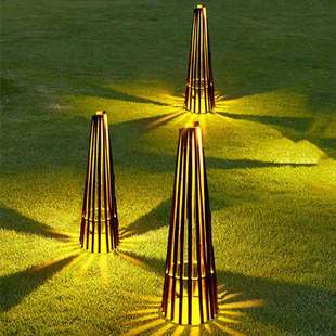 led竹子灯户外防水竹影灯庭院氛围灯景区农庄山庄仿真景观灯具