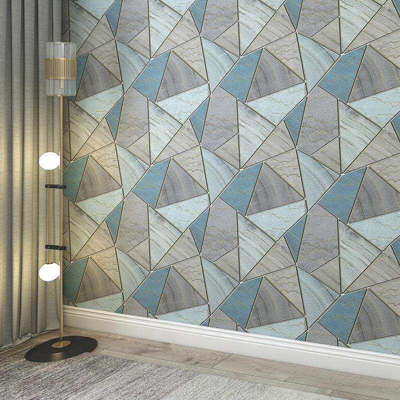 3d立体鹿皮绒背景墙壁纸简约现代客厅沙发电视影视墙壁纸几何浮雕