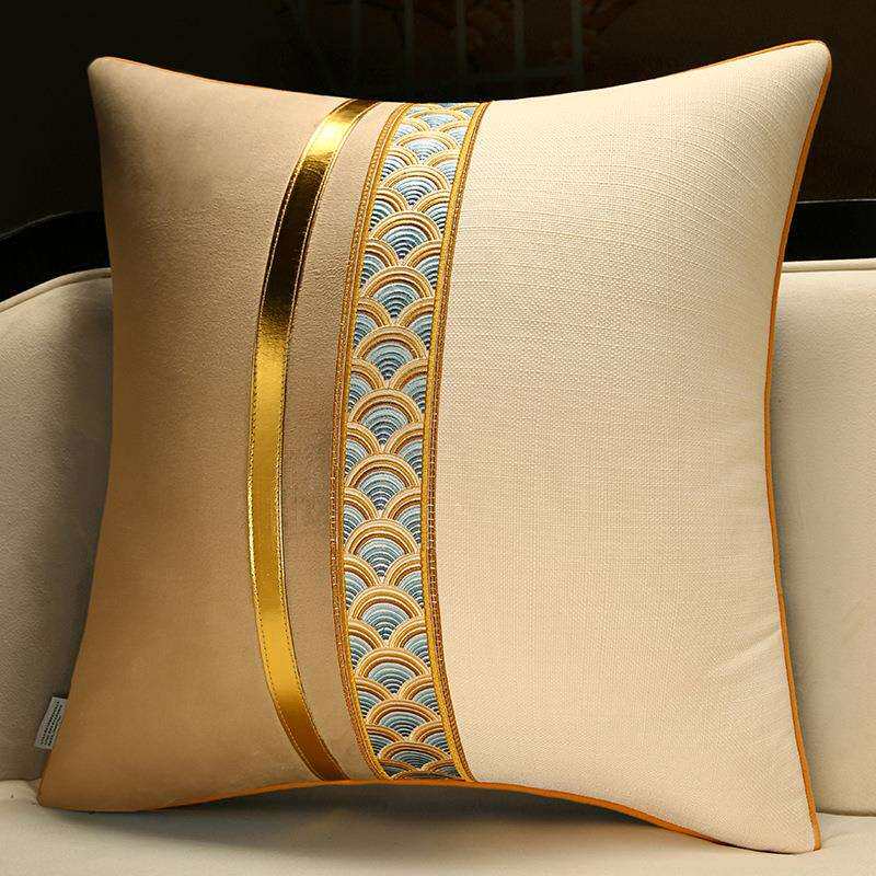 新中式抱枕轻奢高级感靠枕大号床头靠垫沙发客厅含芯办公室护腰靠