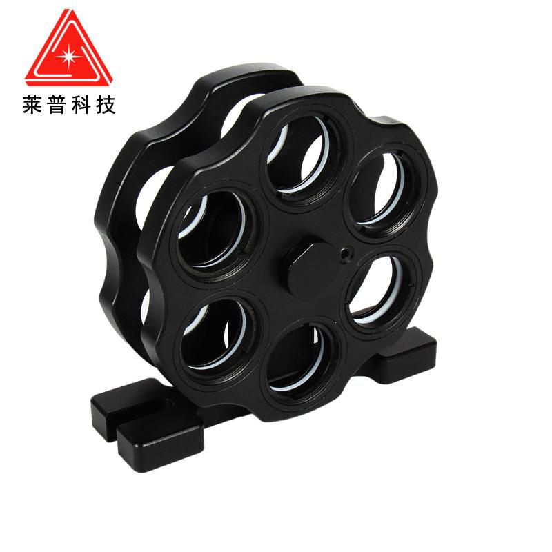 旋转滤光片轮手动调节夹持装卡镜片光电元件底片光具座实验透镜架