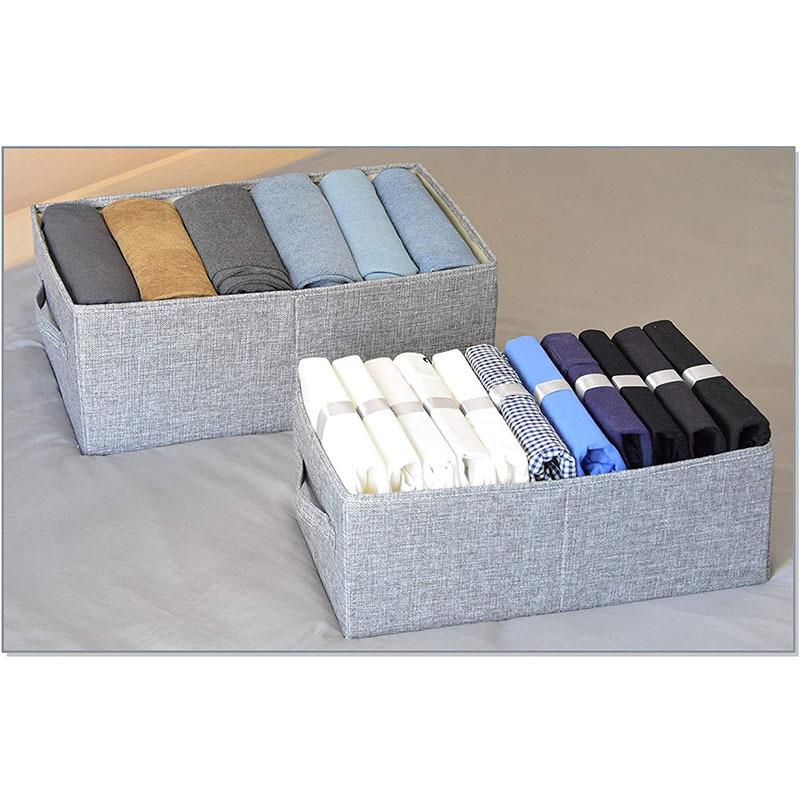 可折叠棉布提手收麻盒办公收纳盒HW061布纳纳艺收箱