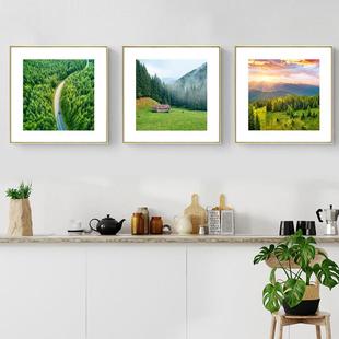 客装 饰画卧室床头风景挂画厅新餐厅饭厅代简约墙现995壁画小清楼