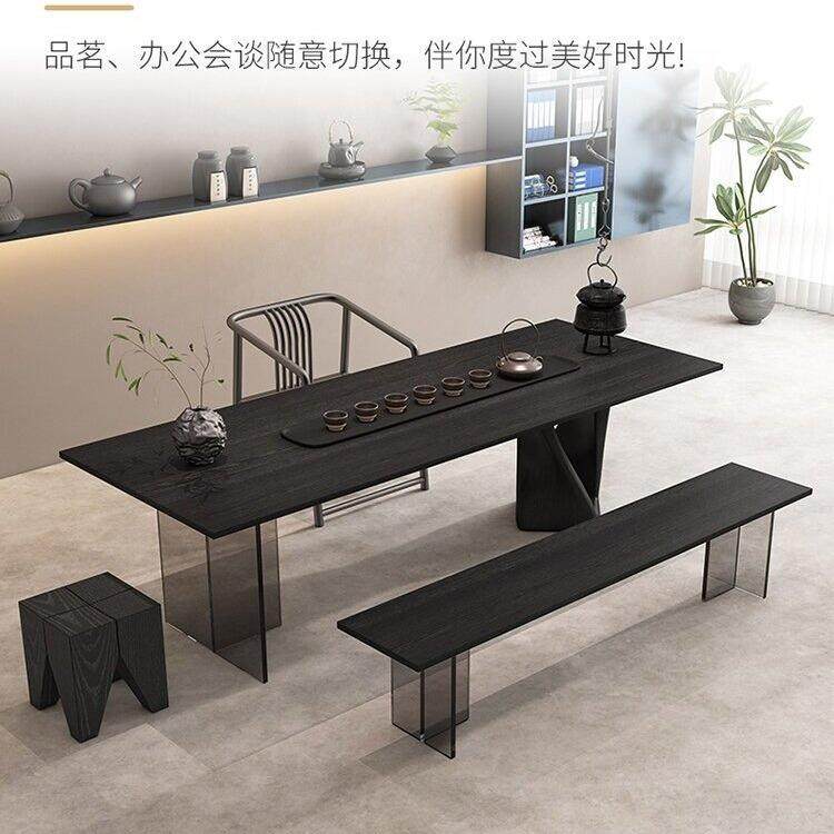 简约实木客厅力浮亚克ENG茶桌工作室书桌椅组合家用条工悬作台长,商业/办公家具,茶台/茶桌,淘宝优惠券,粉丝福利购,淘宝优惠卷