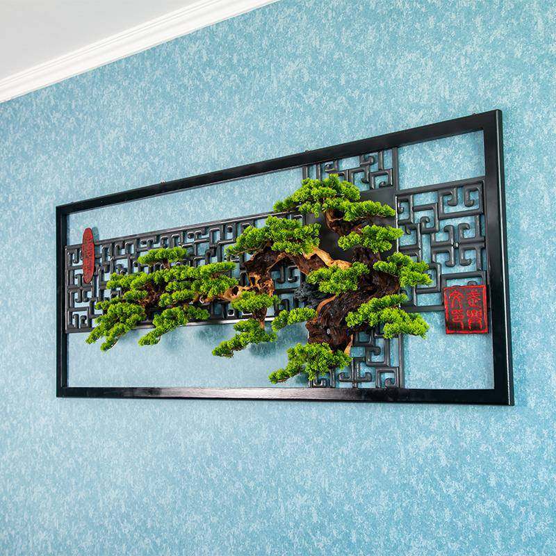 SWC房间卧室墙面挂装饰品花墙壁上挂件电视背景装墙饰挂网壁红墙