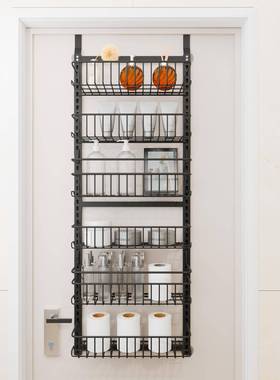 新可孔拆装门后挂篮免打多层收纳架CXP室门浴后多功能整款理架