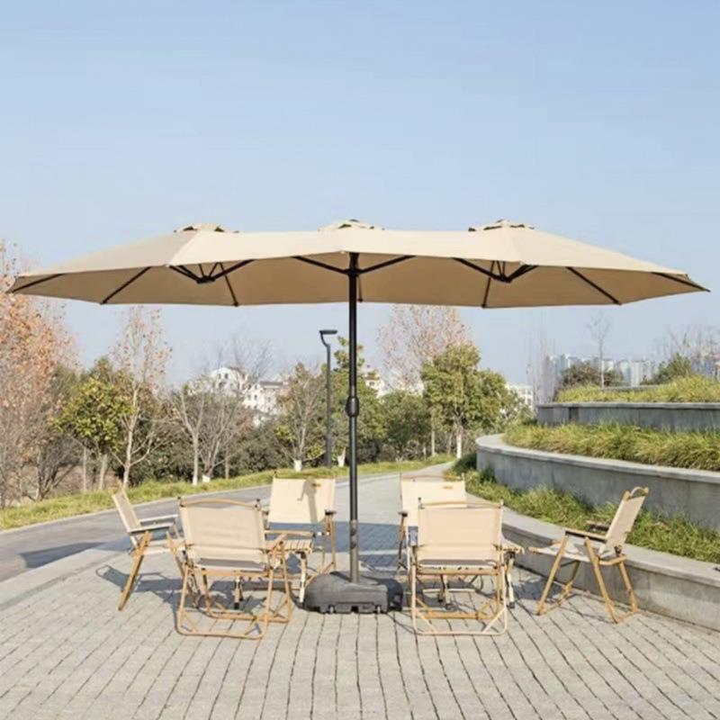 外遮墅阳三头伞花园露公台别庭院伞大型中户柱伞太阳伞845园伞阳