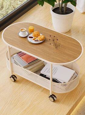 板创客厅沙发岩边几带意轮可移动54640小茶几古小推车艺术床中头