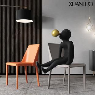 树435现代简约泡抽象客卡通雕塑家居厅创意吹泡人物摆件软装 脂艺