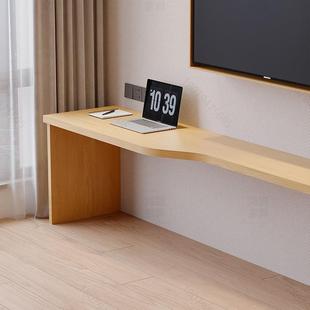 全隔季店家具客房电视柜悬酒空板一字板宾馆民台面桌子586宿组合