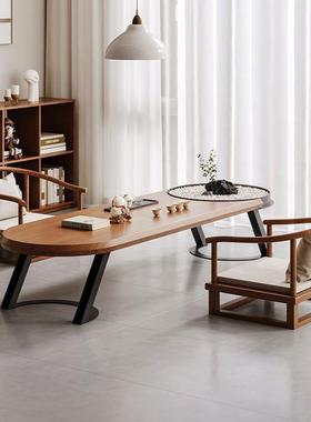 榻榻米户简型TEJ台阳实木客小厅桌椅组合现代茶桌约家用飘窗茶几