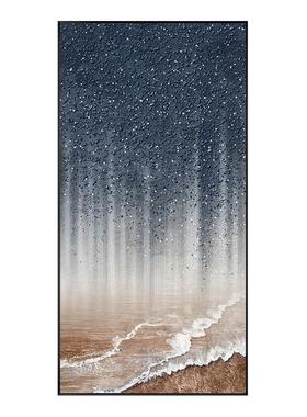 ZLB正现轻奢入户玄关装代饰星空抽象画肌理画感走廊过道挂画对门