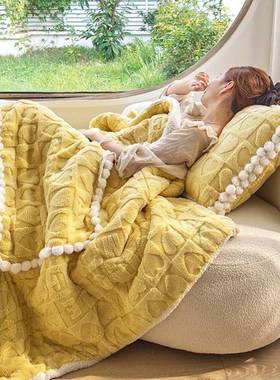 抱枕休被子两用二秋冬加厚汽车载靠办公室午睡毯子枕午枕头IDX被