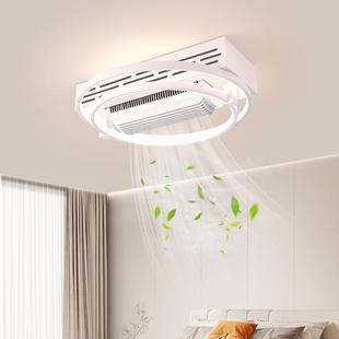 卧HYC室滚筒式无叶风扇风灯约间主卧室静房音简带扇吸顶灯