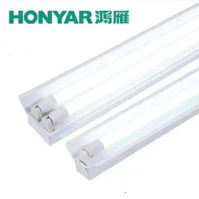 鸿雁照明用T8LED灯管一体化支架灯家商用工日厂T8车间光灯管