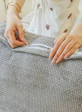 纯床头枕包大靠背样板间抱枕沙发拼接yilan-20靠客厅腰枕靠垫可拆