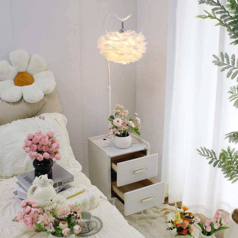 法式复古落地灯卧沙室客一厅中古风发几茶670几台灯边床头柜体置