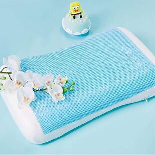 款胶枕儿童记忆枕慢回弹新系儿童凝胶列季冰凝枕清凉透气小孩夏透