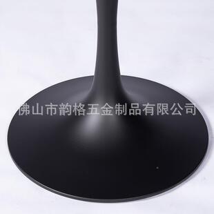 钢喇T1210形脚台铁叭艺桌脚桌子腿不锈底座配岩板桌郁金香欧式桌