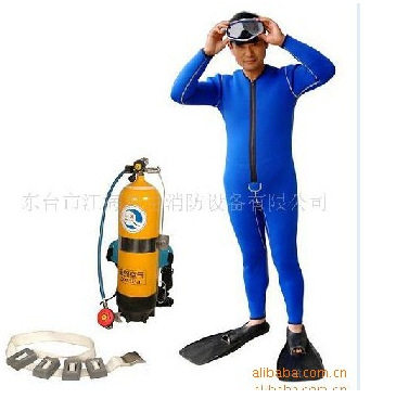 12L钢瓶高压空气瓶 配二级调节器 全套潜水呼吸设备潜水标准