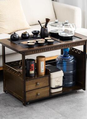 几移动台家用桌茶客厅实木42963小茶车沙发边茶茶几茶具茶台烧水